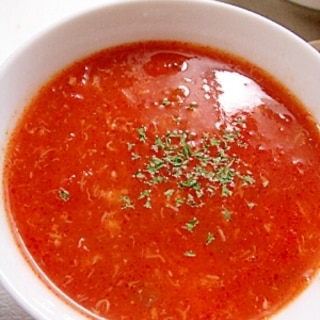 簡単豪華★ズワイガニのトマトスープ